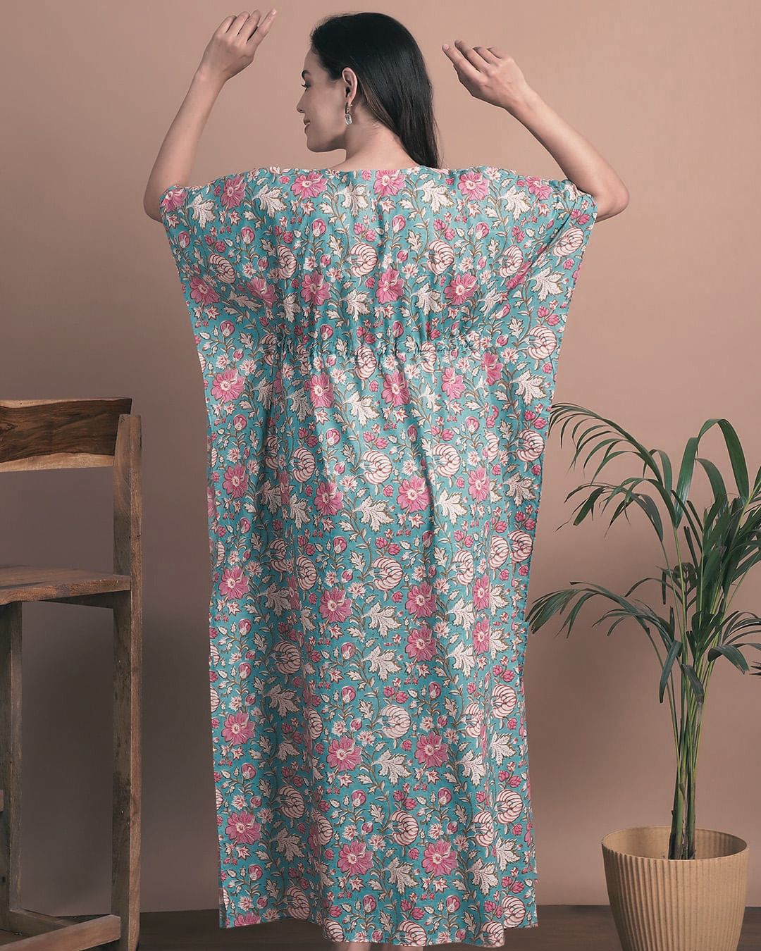 Secret Wish Maternity Kaftan | Feeding-Friendly Free Size Maternity & Nursing Wear