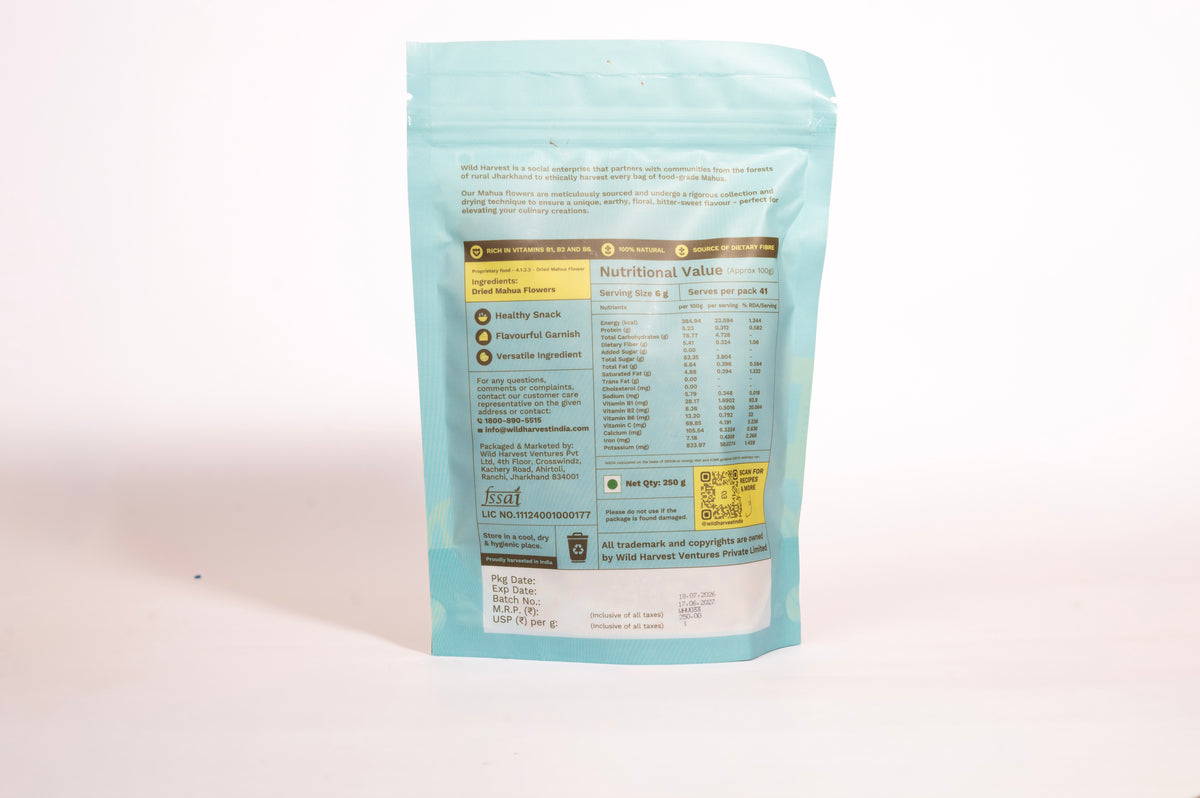 Wild Harvest's Dried Mahua Flowers (250 g) - pack of 2