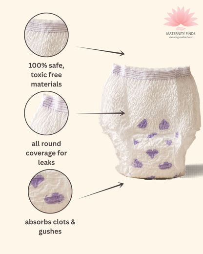 Nua 360° Comfort Maternity Panties | High-Waist Postpartum Underwear for New Mothers