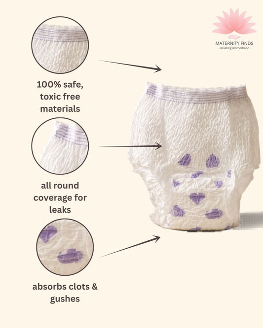 Nua 360° Comfort Maternity Panties | High-Waist Postpartum Underwear for New Mothers