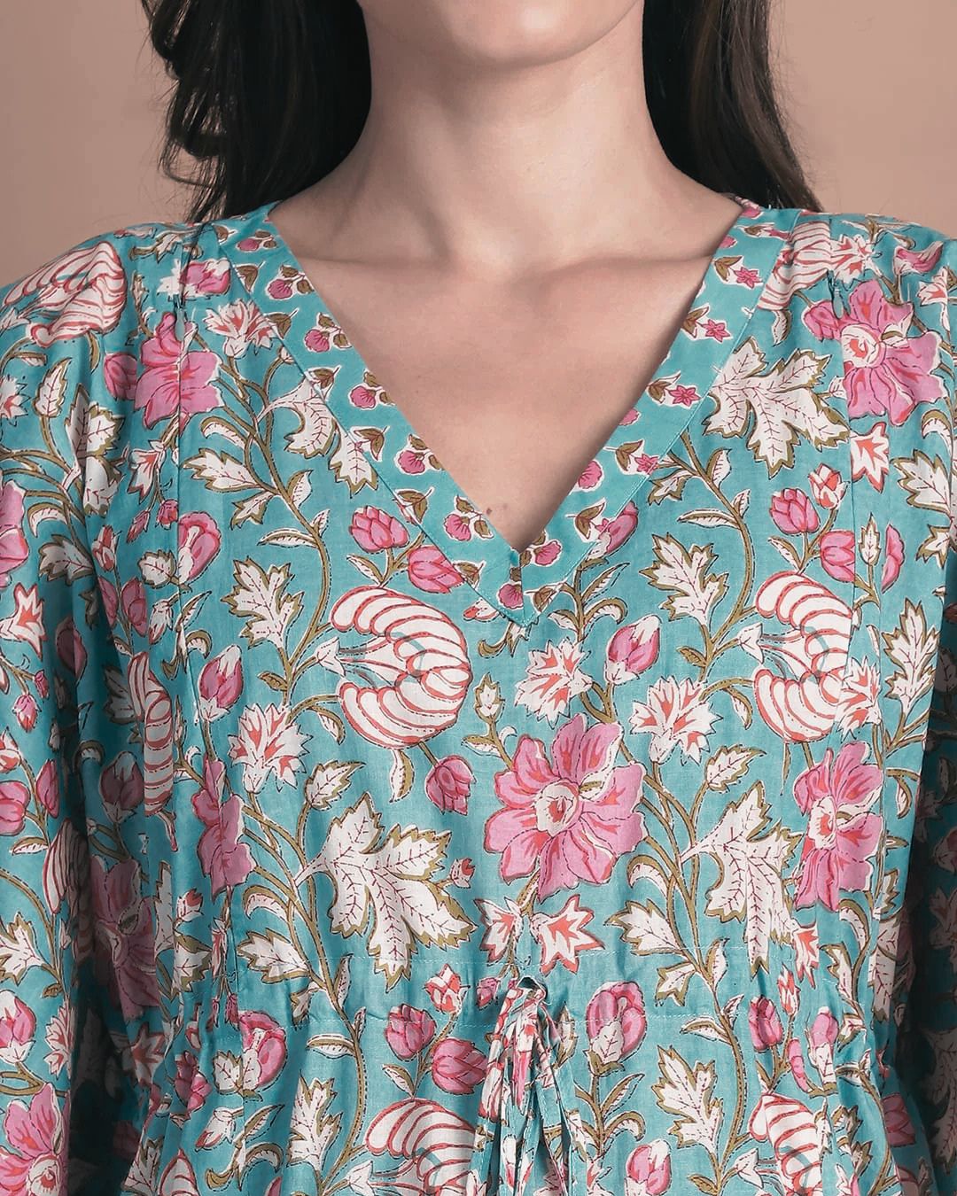 Secret Wish Maternity Kaftan | Feeding-Friendly Free Size Maternity & Nursing Wear
