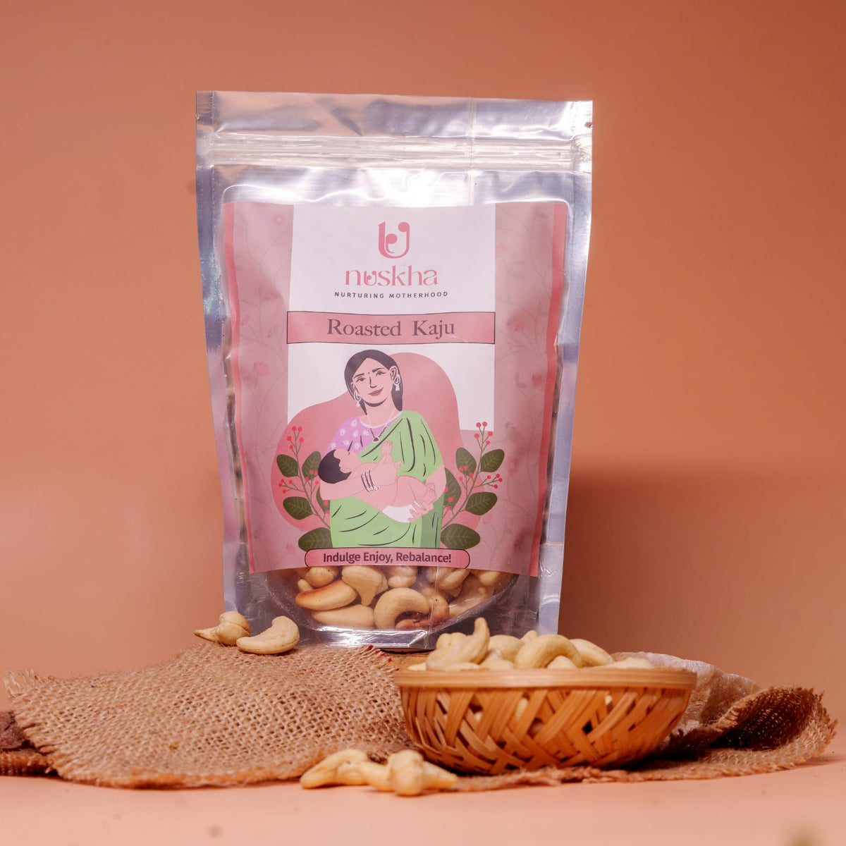 Nuskha's Kaju Roasted (Roasted Cashews) - 500gm