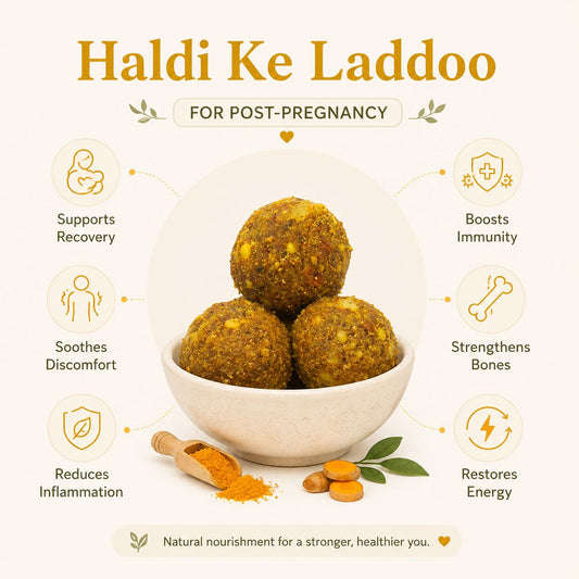 Nuskha's Haldi Ke Laddoo For Post-Pregnancy