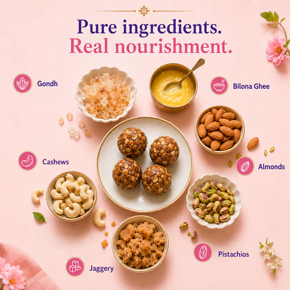 Stree Swasthya's Dry Fruit & Gondh Laddoos