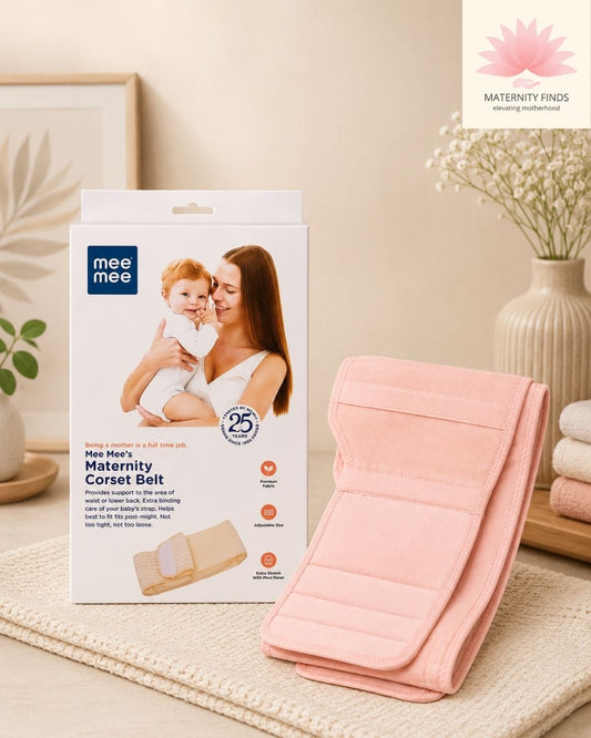 Mee Mee Postnatal Magnetic Corset Belt | Adjustable Postpartum Belly Support Belt for New Mothers