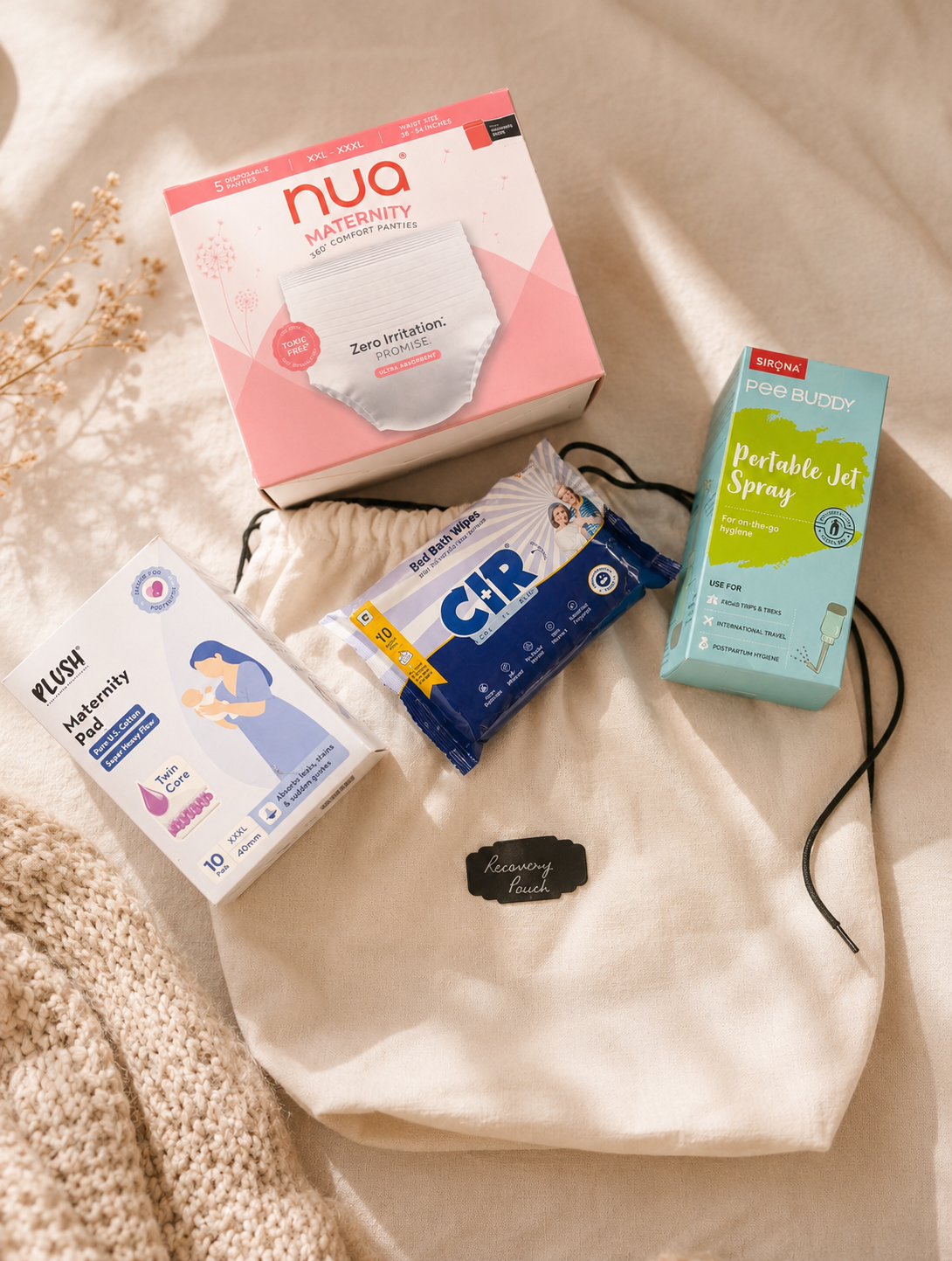 Curated Hospital Bag for New Moms