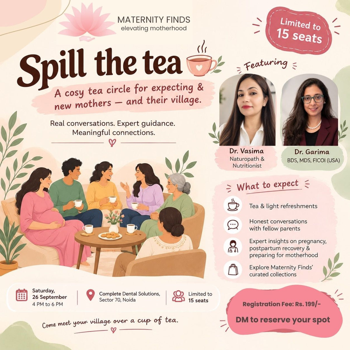 Spill the Tea - A cosy tea circle for expecting & new mothers