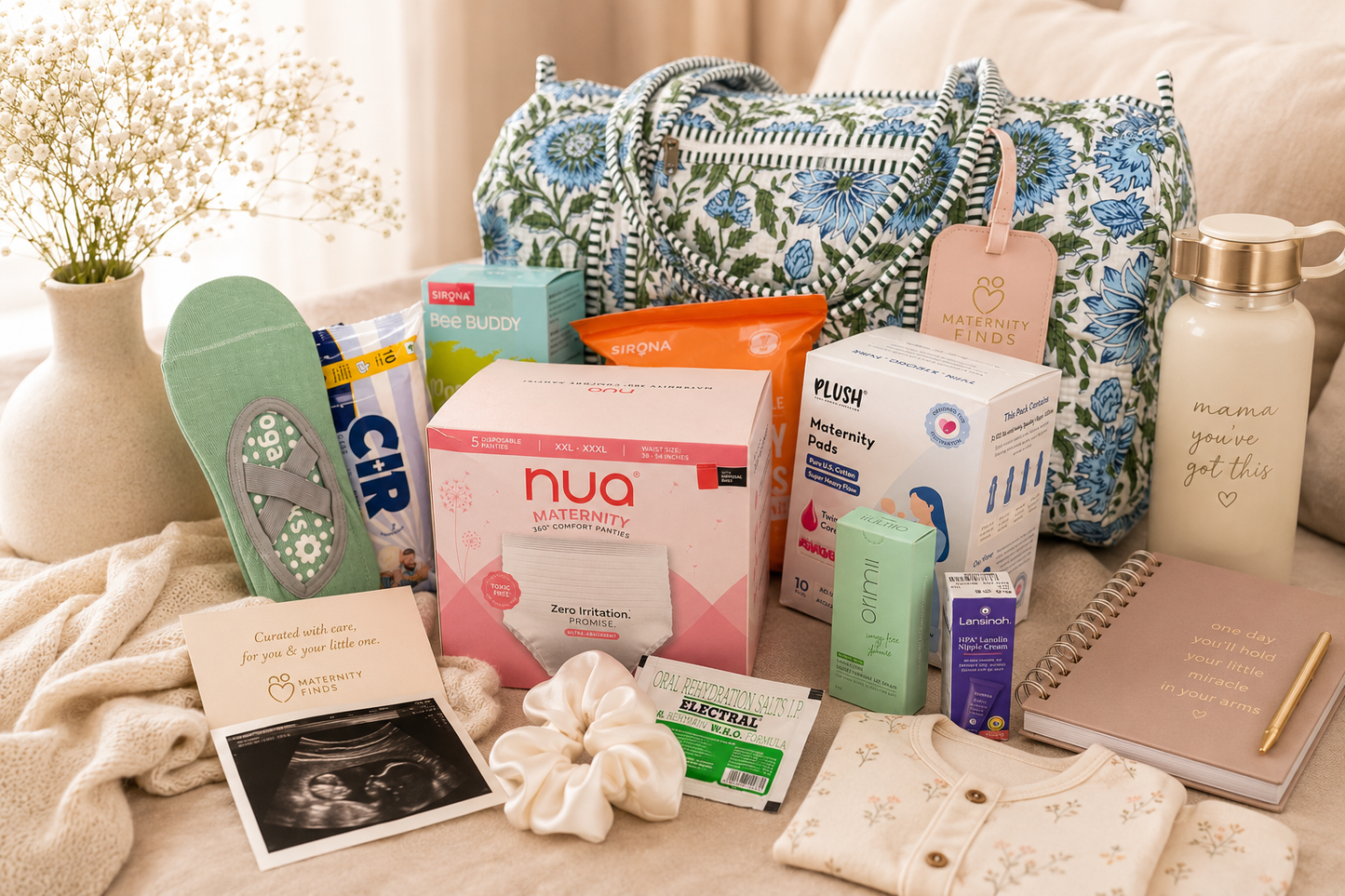 Curated Hospital Bag for New Moms