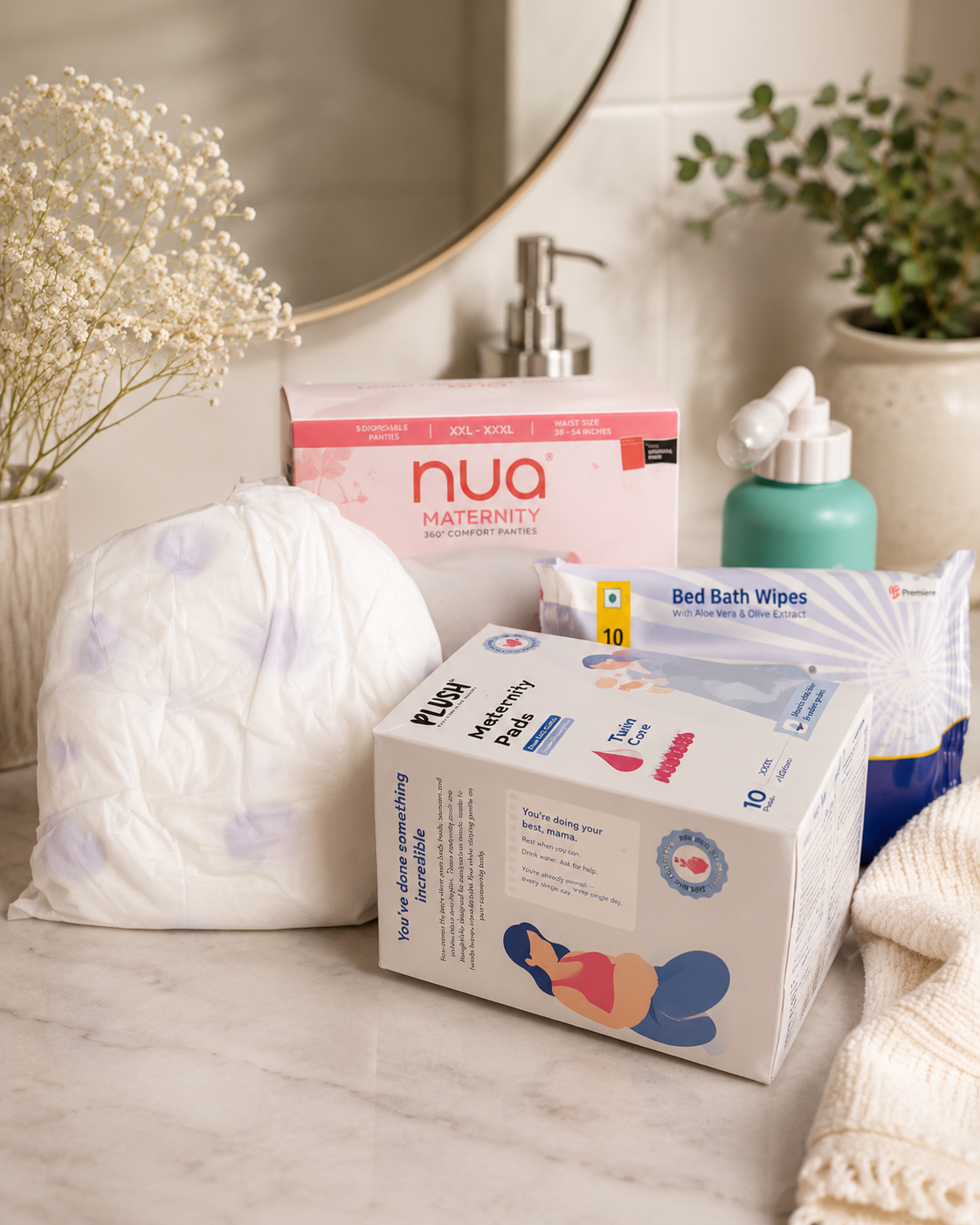 Curated Hospital Bag for New Moms