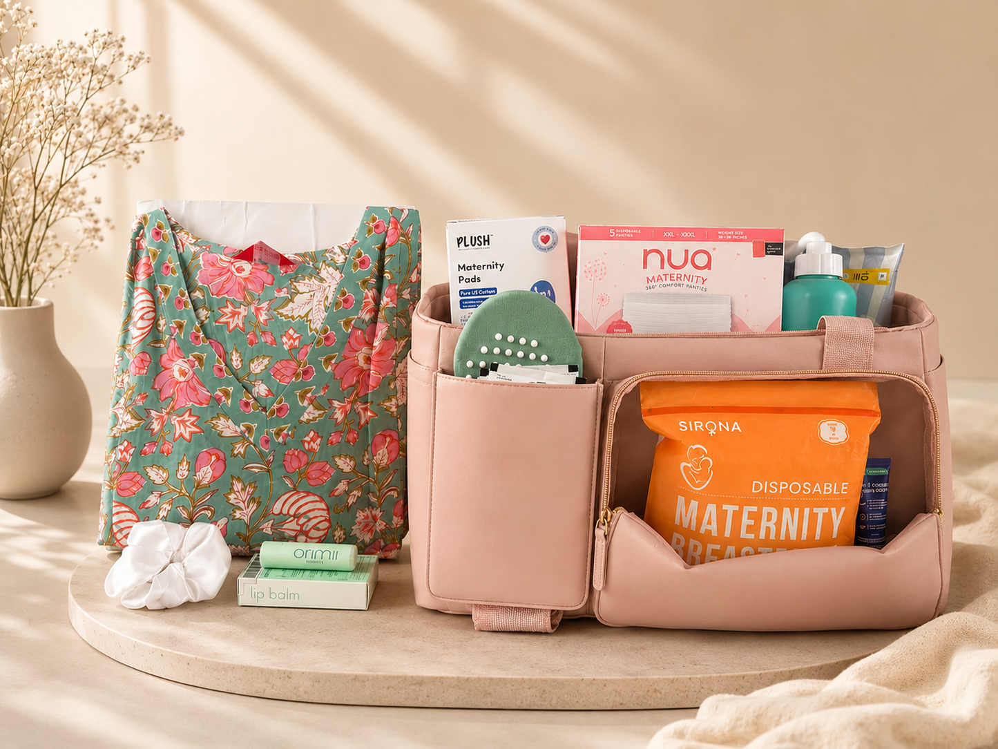 Curated Hospital Bag for New Moms